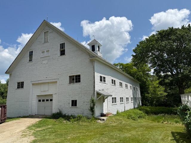 1835 Main St, Fayette, ME 04349 - back of property featuring driveway and a yard
