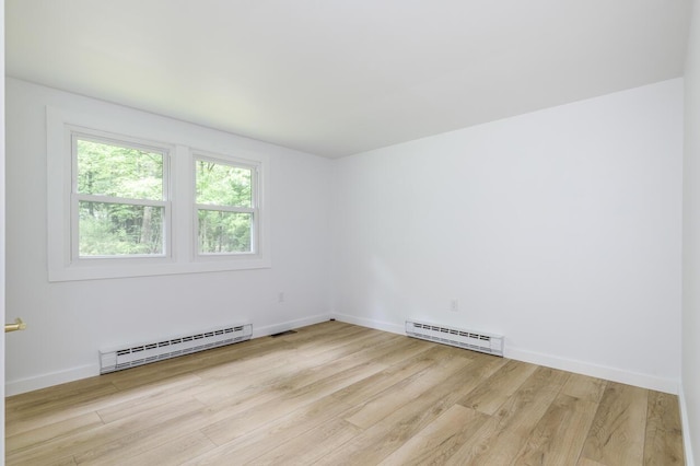 70 Whitten Rd, Kennebunk, ME 04043 - unfurnished room with a baseboard heating unit and wood finished floors