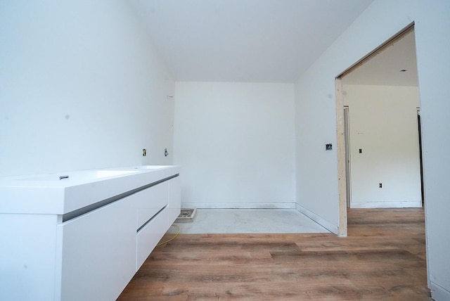 316 Clark Rd, Hermon, ME 04401 - interior space featuring wood finished floors and vanity