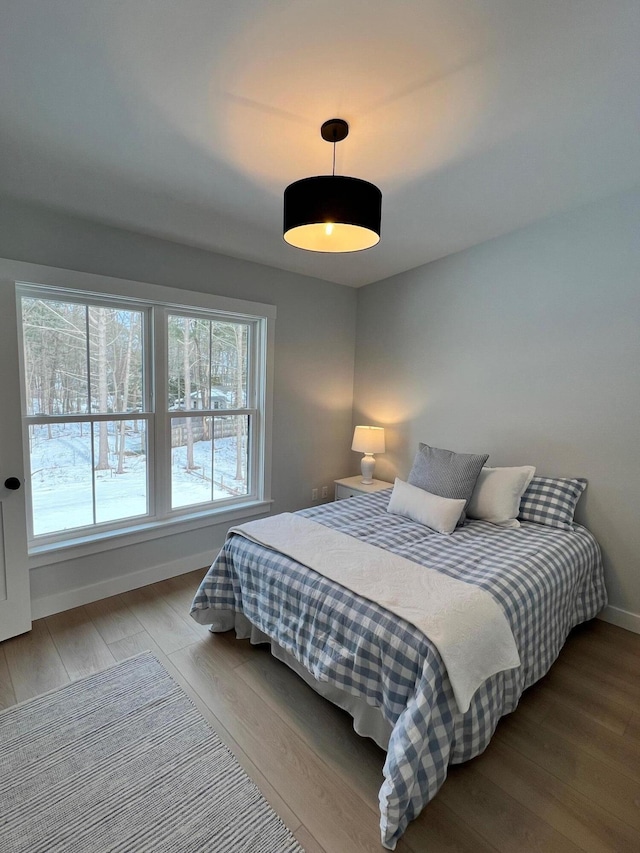 14 Salt Point Dr Unit 19, Old Orchard Beach, ME 04064 - bedroom with multiple windows, wood finished floors, and baseboards