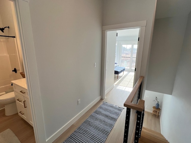14 Salt Point Dr Unit 19, Old Orchard Beach, ME 04064 - corridor featuring light wood finished floors and baseboards