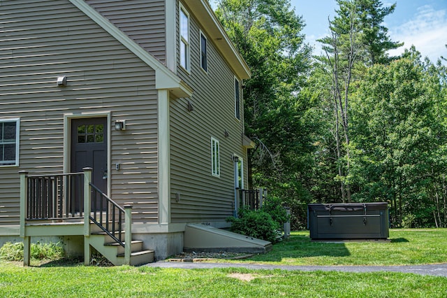 33 Webb Rd, Windham, ME 04062 - view of home's exterior featuring a lawn