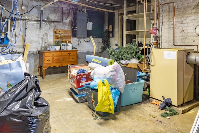 166 Franklin St, Bucksport, ME 04416 - unfinished basement featuring electric panel