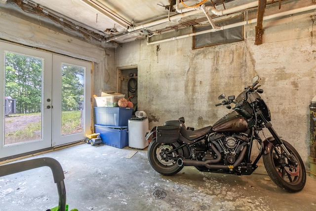 166 Franklin St, Bucksport, ME 04416 - garage with french doors