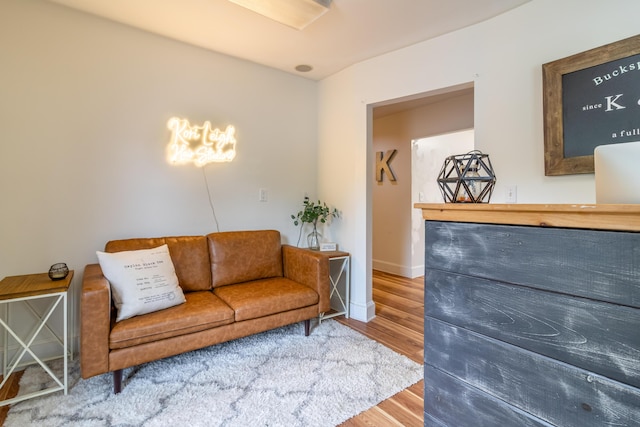 166 Franklin St, Bucksport, ME 04416 - living area with wood finished floors and baseboards
