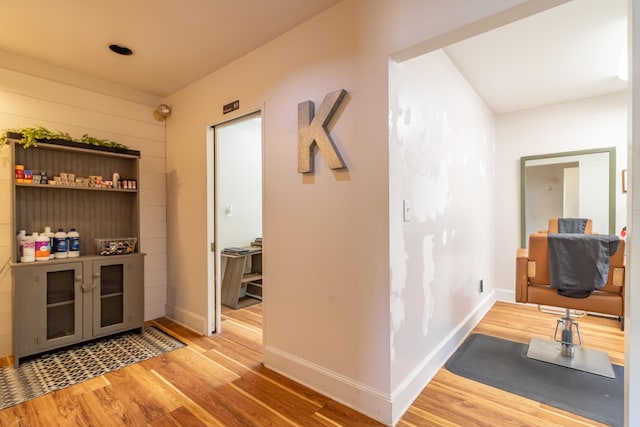 166 Franklin St, Bucksport, ME 04416 - bar area with wood finished floors and baseboards