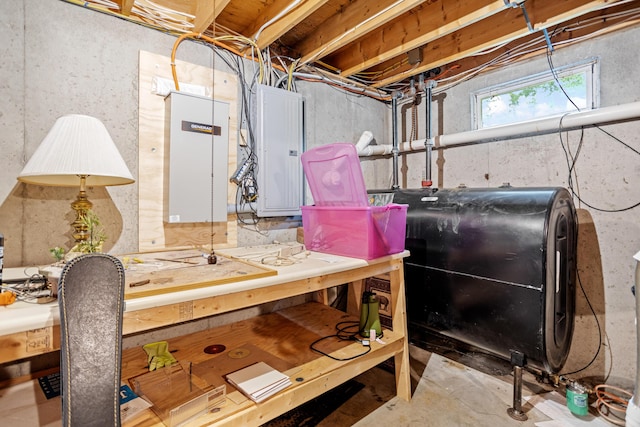 48 E Pasture Rd, Berwick, ME 03901 - below grade area with electric panel and oil tank