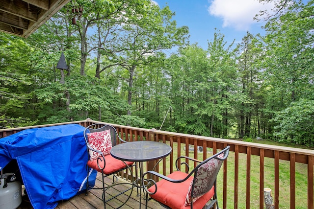 48 E Pasture Rd, Berwick, ME 03901 - deck with outdoor dining area and a yard