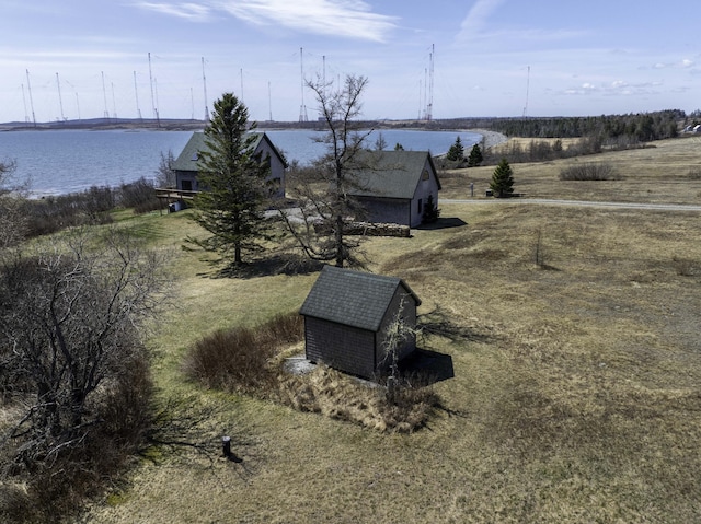 26 Ridge Rd, Cutler, ME 04626 - view from above of property with a large body of water