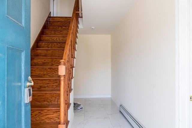 19 Mason St, Brunswick, ME 04011 - stairs featuring marble look tiles