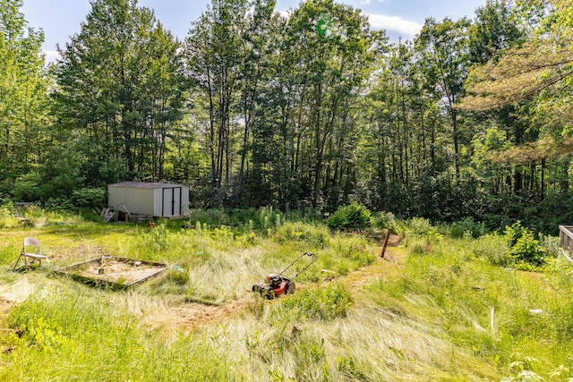 194 Main Rd, Passadumkeag, ME 04475 - view of yard featuring a storage shed