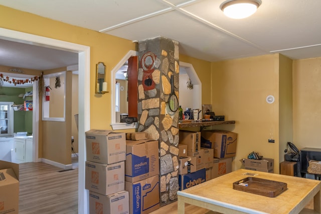 194 Main Rd, Passadumkeag, ME 04475 - dining room featuring wood finished floors