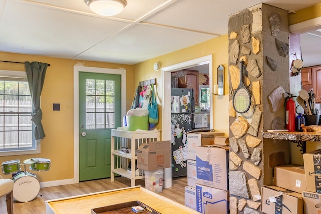 194 Main Rd, Passadumkeag, ME 04475 - foyer entrance with wood finished floors and baseboards