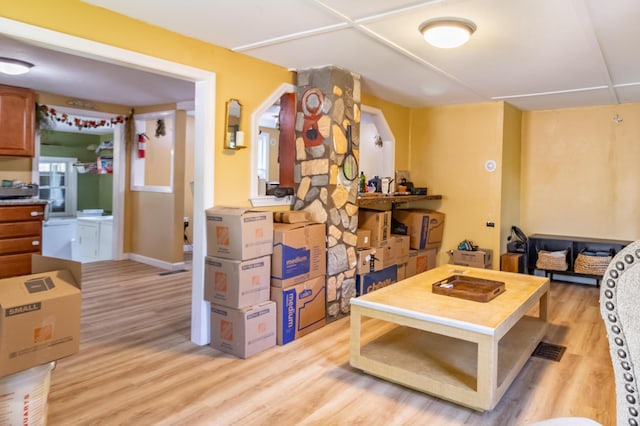 194 Main Rd, Passadumkeag, ME 04475 - living room featuring light wood-style flooring