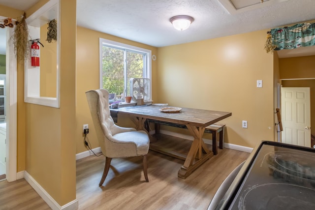 194 Main Rd, Passadumkeag, ME 04475 - dining space featuring light wood finished floors and a textured ceiling