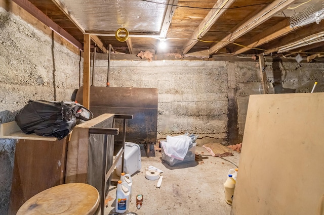 194 Main Rd, Passadumkeag, ME 04475 - unfinished basement with heating fuel