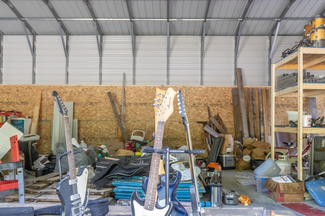 194 Main Rd, Passadumkeag, ME 04475 - garage featuring metal wall