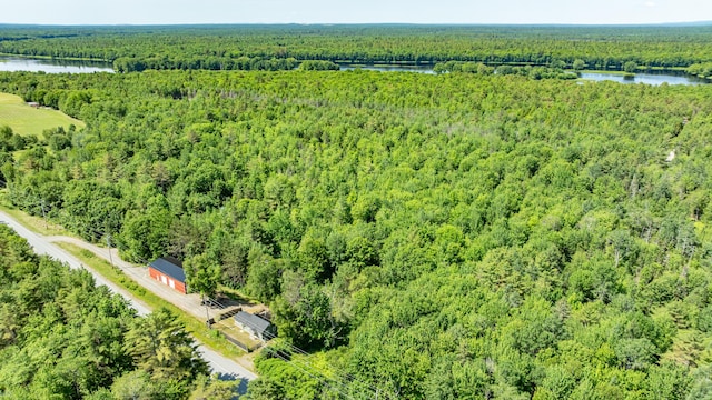 194 Main Rd, Passadumkeag, ME 04475 - bird's eye view of a forest and a large body of water