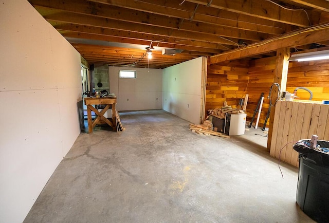 1103 Rte 135, Monmouth, ME 04259 - below grade area with wood walls