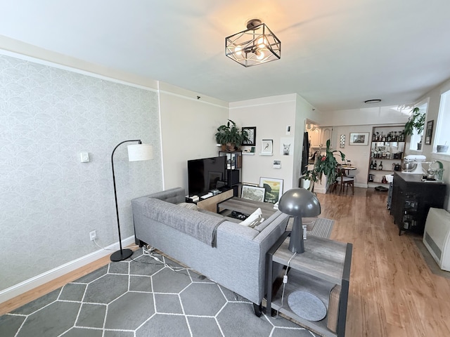 245 Broadway Unit 106, South Portland, ME 04106 - living area with wood finished floors and baseboards