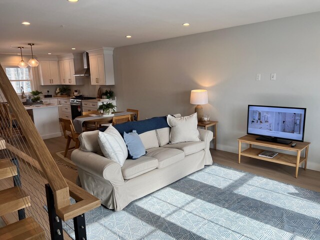 26 Salt Point Dr Unit 25, Old Orchard Beach, ME 04064 - living room featuring recessed lighting