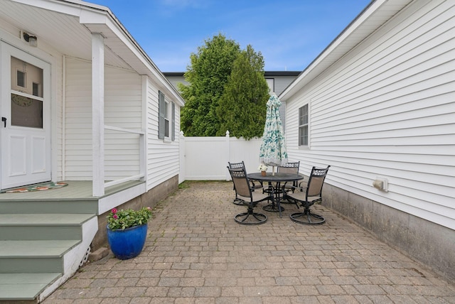 134 W Grand Ave, Old Orchard Beach, ME 04064 - view of patio / terrace with outdoor dining area