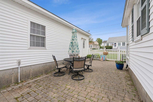 134 W Grand Ave, Old Orchard Beach, ME 04064 - view of patio featuring outdoor dining space