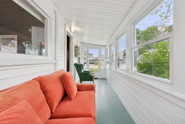 134 W Grand Ave, Old Orchard Beach, ME 04064 - sunroom / solarium with wood finished floors and vaulted ceiling