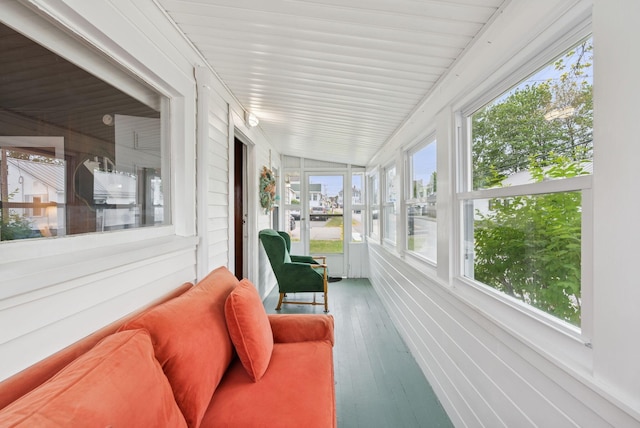 134 W Grand Ave, Old Orchard Beach, ME 04064 - sunroom / solarium featuring plenty of natural light, wood finished floors, and lofted ceiling