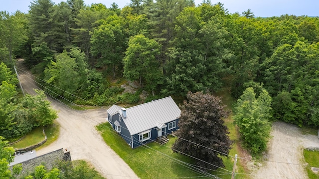 188 Old Chadbourne Rd, Lewiston, ME 04240 - view from above of property featuring a heavily wooded area