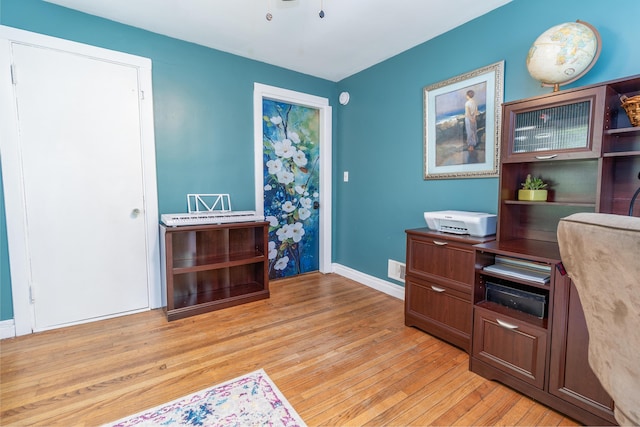 188 Old Chadbourne Rd, Lewiston, ME 04240 - home office with light wood-style floors and baseboards