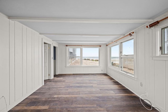511 Ocean Ave, Wells, ME 04090 - unfurnished sunroom with healthy amount of natural light and beamed ceiling