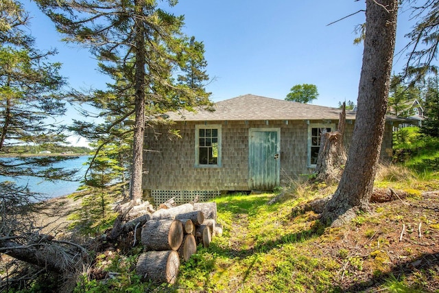 1392 N Haven Rd, Vinalhaven, ME 04863 - rear view of property featuring a water view