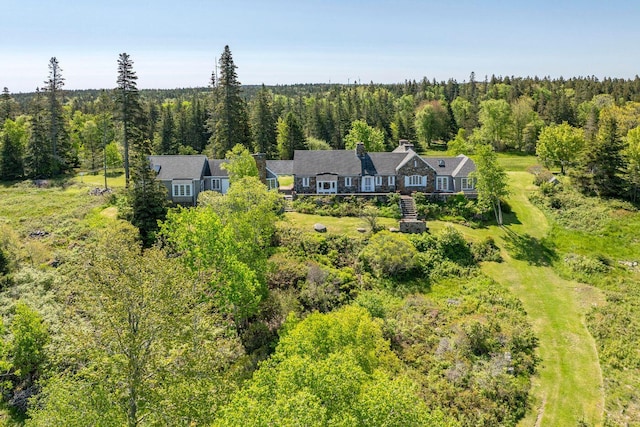 1392 N Haven Rd, Vinalhaven, ME 04863 - aerial view of property and surrounding area featuring a forest