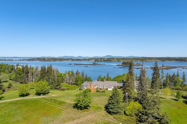 1392 N Haven Rd, Vinalhaven, ME 04863 - water view featuring mountains