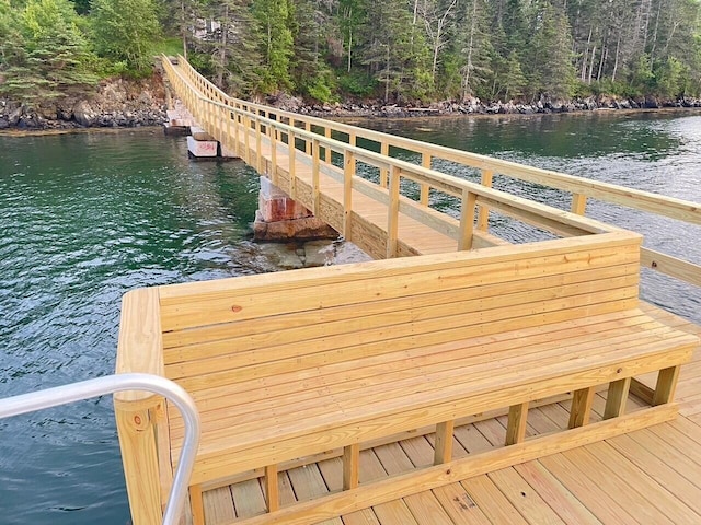 1392 N Haven Rd, Vinalhaven, ME 04863 - dock featuring a water view and a forest view