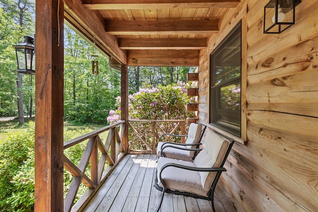324 Pleasant Pond Rd, Turner, ME 04282 - view of wooden terrace