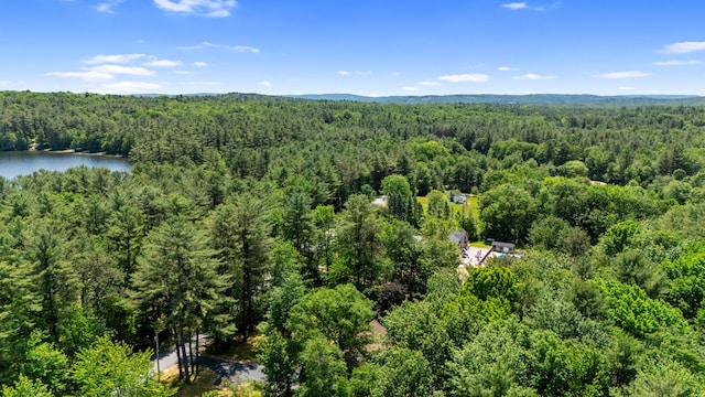 324 Pleasant Pond Rd, Turner, ME 04282 - drone / aerial view of a heavily wooded area and a large body of water