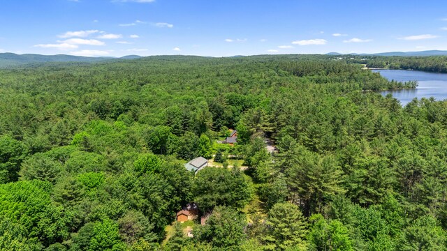 324 Pleasant Pond Rd, Turner, ME 04282 - aerial view of a forest and a water and mountain view