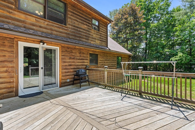 324 Pleasant Pond Rd, Turner, ME 04282 - deck with a lawn
