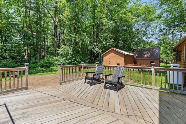 324 Pleasant Pond Rd, Turner, ME 04282 - wooden terrace featuring area for grilling