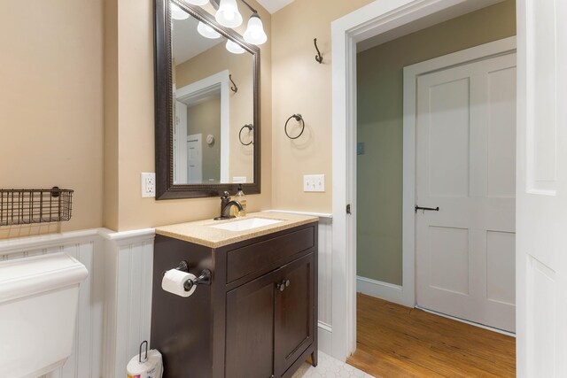 419 River Rd, Newcastle, ME 04553 - bathroom featuring vanity and wood finished floors
