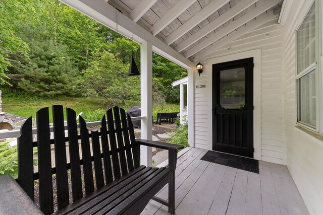 419 River Rd, Newcastle, ME 04553 - view of wooden deck