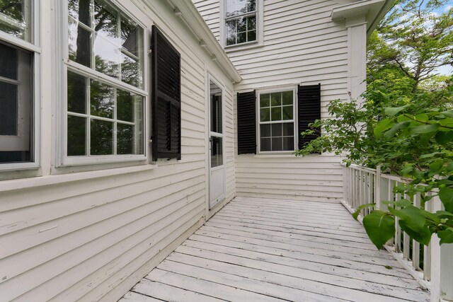 419 River Rd, Newcastle, ME 04553 - view of wooden terrace