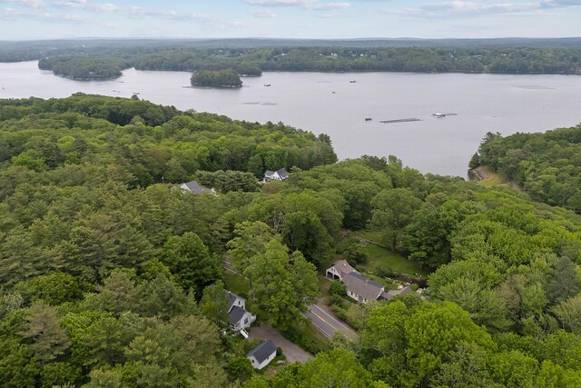 419 River Rd, Newcastle, ME 04553 - aerial view of a forest and a nearby body of water