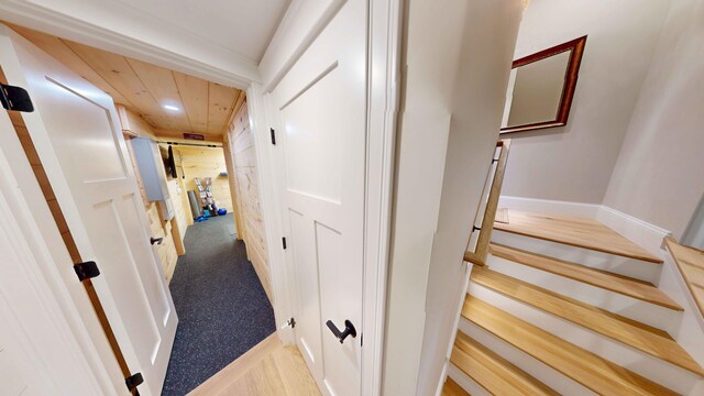 132 Mineral Spring Rd Unit 1, Windham, ME 04062 - corridor featuring recessed lighting and carpet floors