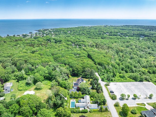 8 Broad Cove Rd, Cape Elizabeth, ME 04107 - bird's eye view of a forest and a large body of water