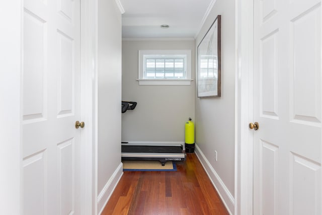 8 Broad Cove Rd, Cape Elizabeth, ME 04107 - exercise area with ornamental molding and wood finished floors