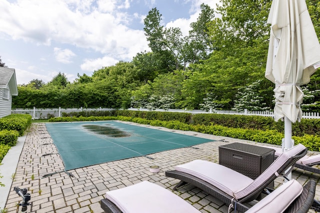 8 Broad Cove Rd, Cape Elizabeth, ME 04107 - view of swimming pool with a patio area and view of scattered trees
