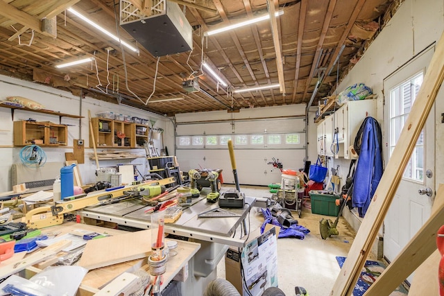16 Lawn Ave, Rockland, ME 04841 - garage featuring a garage door opener
